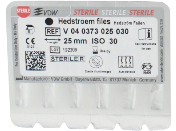 Hedströmfeilen 73/ 30 25mm steril 6St